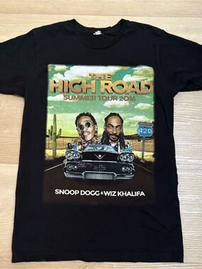 The High Road Summer Tour 2016 Snoop Dogg & Wiz Khalifa Graphic Tee Merch